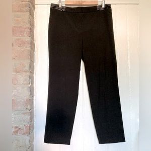 Chicos NWOT black slim pants, satin waistband, sz 1.5, tailored, stretch.